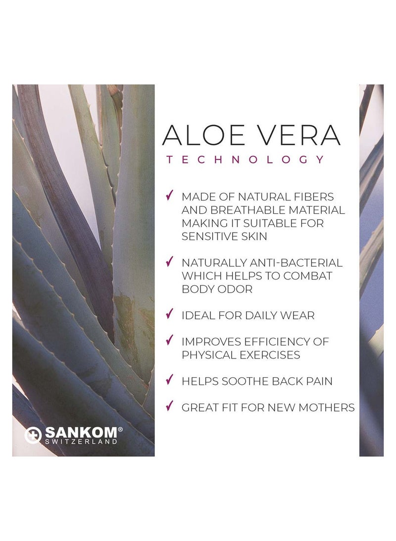 Sankom - Patent Aloe Vera Bra For Back Support, Black L/XL - Image 3