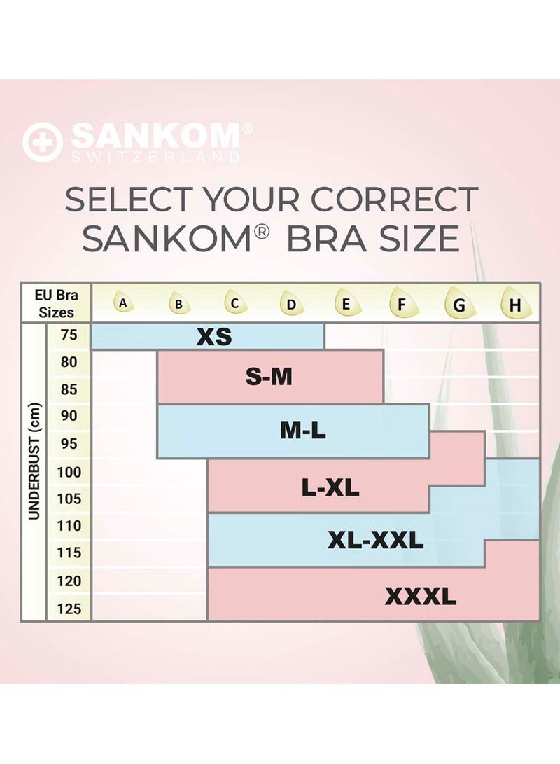 Sankom - Patent Aloe Vera Bra For Back Support, Black L/XL - Image 4