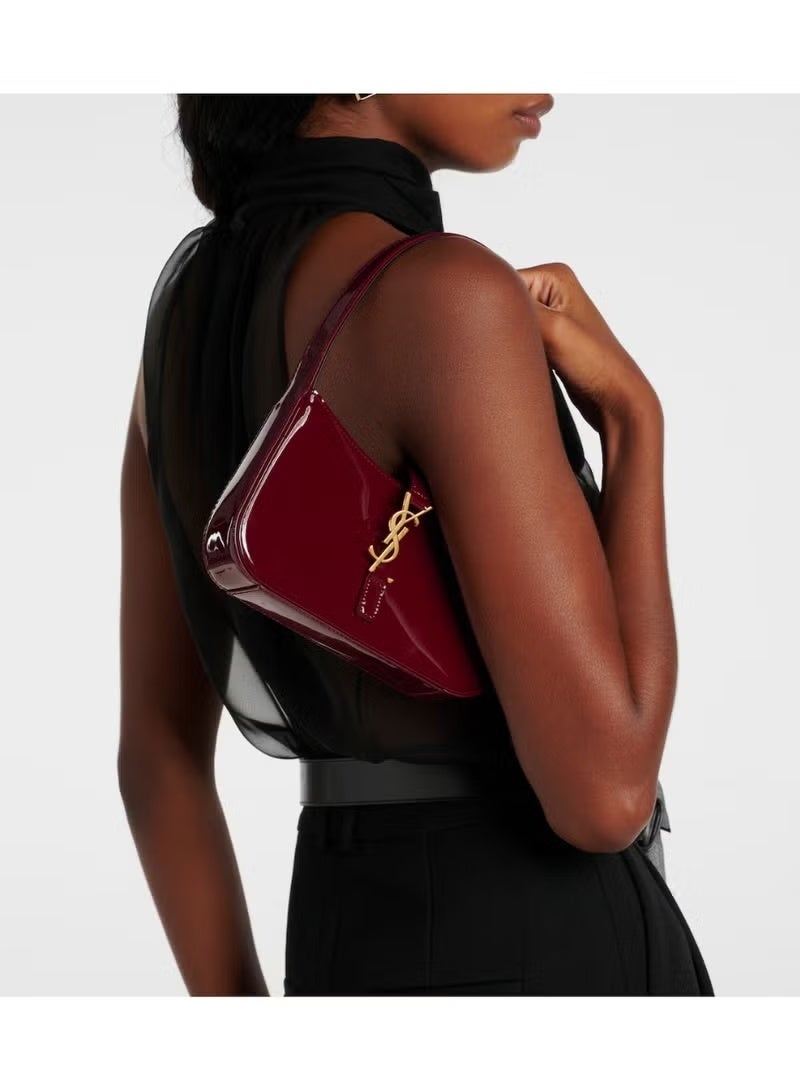 Women's Leather Hobo Bag, Women's Tote Bag, Women's Shoulder Bag, Women's Hand Bag, Women's Travel Bag, Glossy-Wine-Red - Image 4