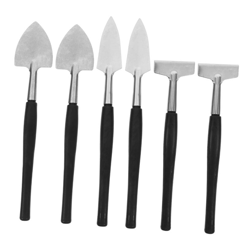 Mini Garden Tool Set with Shovel Rake Spade for Plants Potting Soil 2 Pack - Image 2