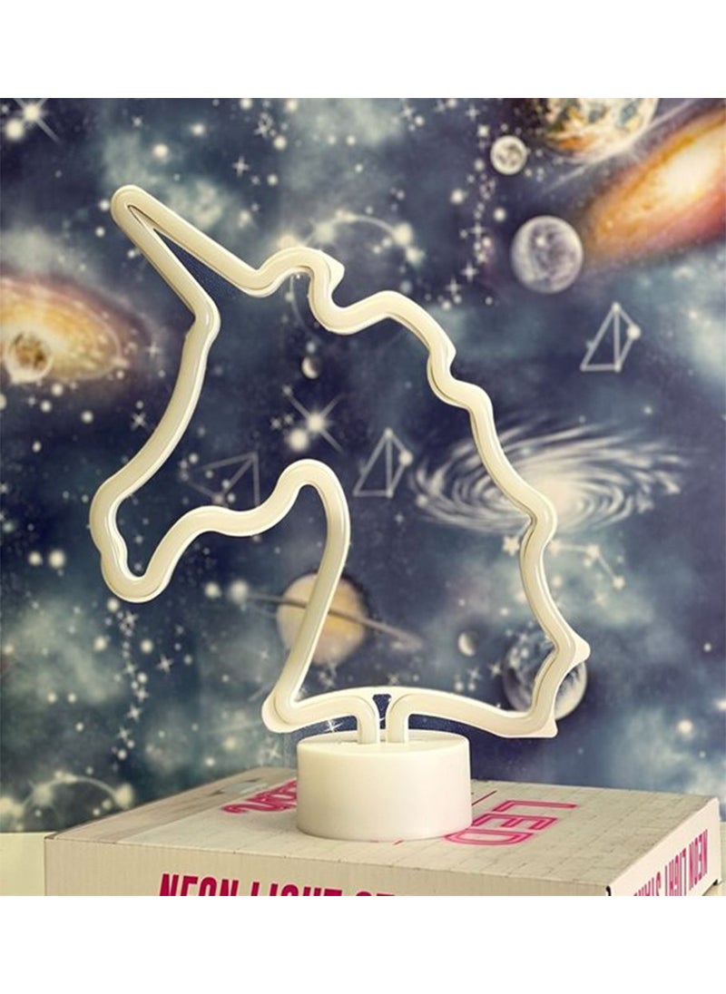 Hediyesahibi Gift Holder Unicorn Design Neon LED Light Lamp  - Image 3