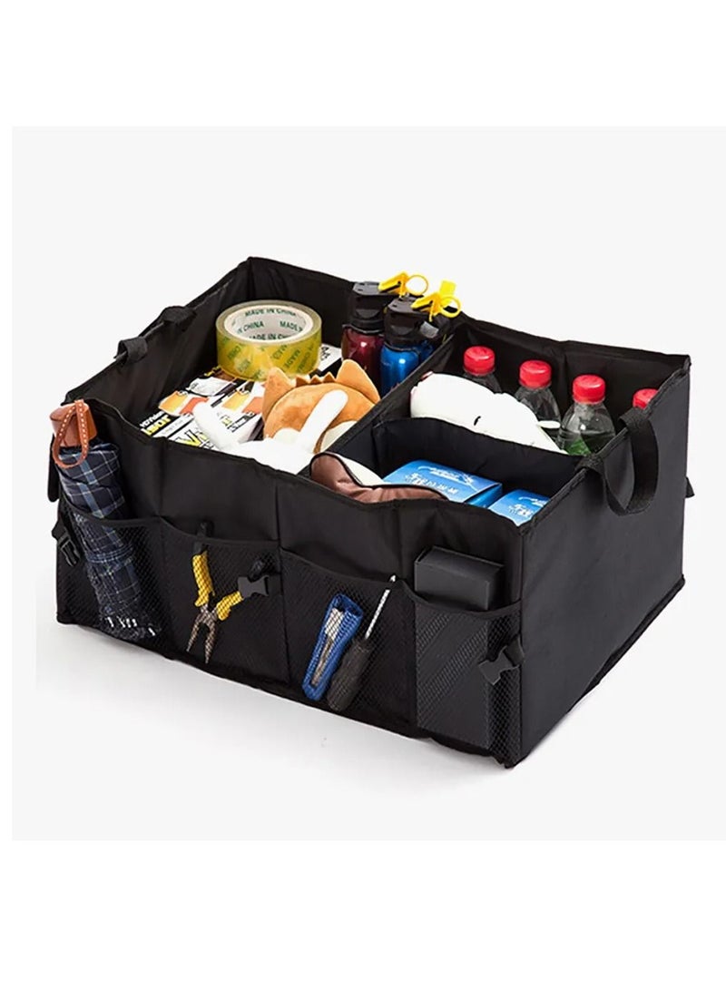 Sharpdocar Car Organizer Storage Bag For Auto SUV Trunk Black - Image 1