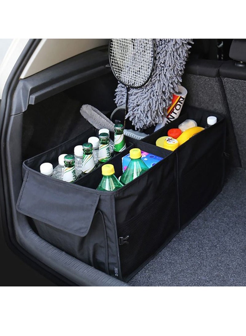 Sharpdocar Car Organizer Storage Bag For Auto SUV Trunk Black - Image 2