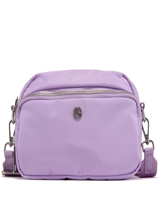 Pander Crossbody Sling Bag - Everyday Purse with Adjustable Strap, Perfect for Travel, Errands, and Daily Use, Lilac Purple, 8.65 x 5.5 x 3.25 inches, Crossbody Sling Bag With Zippered Back Pocket - Image 1