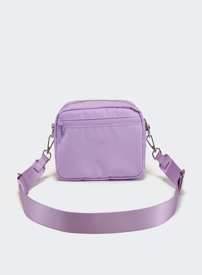 Pander Crossbody Sling Bag - Everyday Purse with Adjustable Strap, Perfect for Travel, Errands, and Daily Use, Lilac Purple, 8.65 x 5.5 x 3.25 inches, Crossbody Sling Bag With Zippered Back Pocket - Image 4