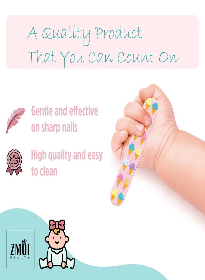 ZMOI Baby Nail File - Colorful Mini Emery Board Gentle Care Nail Files Grooming Essentials Safe for Baby and Toddler - Image 3