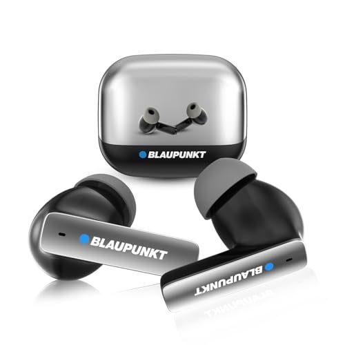 Blaupunkt Newly Launched Btw100 Khrome+ Bassbuds Truly Wireless Bluetooth in Ear Earbuds I Hd Sound I Gaming Mode I Low Latency I 30H Playtime* I Turbovolt Charging I Bt Version 5.3 - Image 1