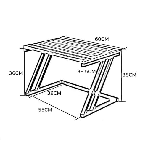REMANENCE Z Series 2-Layer Microwave Stand, Kitchen Platform Oven Stand Rack, Toaster Organizer with Storage Shelf Metal and Wood | Stand for Microwave (Walnut Brown with Black Frame) - Image 2