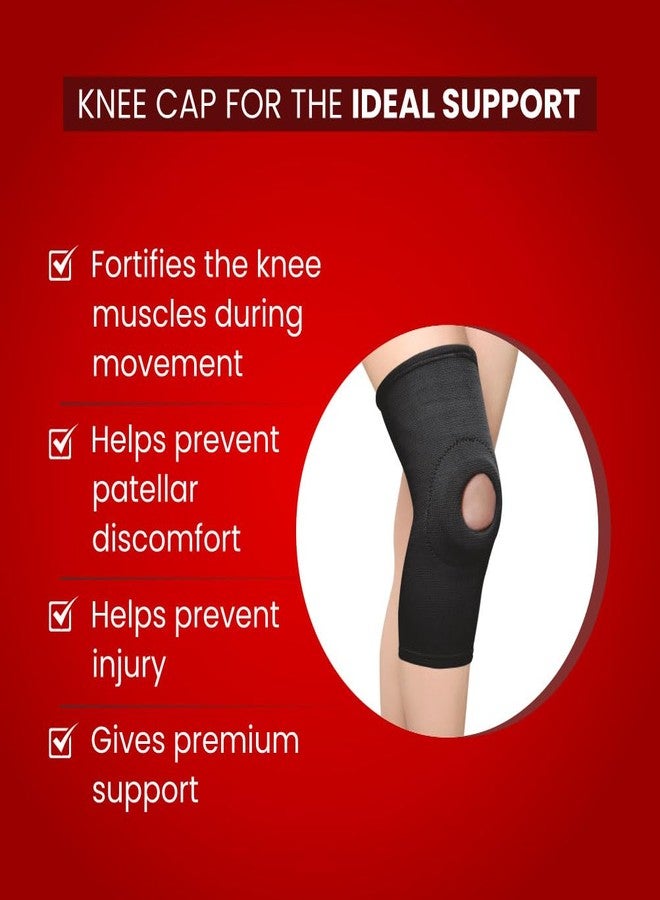 Dr. Ortho Dr.Ortho Knee Cap With Open Patella, Knee Cap For Pain Relief, Knee Support For Men & Women (Black, Medium) - Image 3