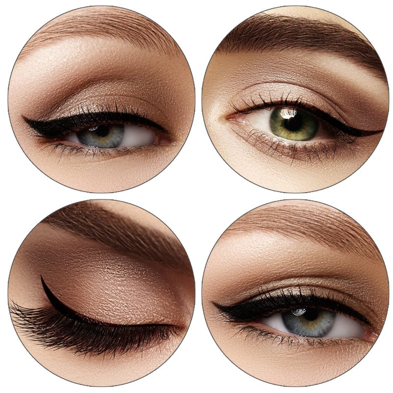 Alayna Eyeliner Stencils for Cat Eye Winged and Smokey Eyeshadow Applicators Shaper Tool Guide Sticker Eyebrow Pencil 10 Different Effects, 4 Pack - Image 4