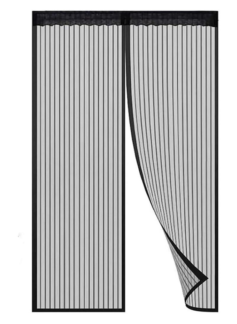 Magnetic Screen Door Heavy Duty Anti Mosquito Mesh Automatic Closing Mosquito Net Portable Mesh No Drilling Fly Repellent Insects 120 X 220CM - Image 1