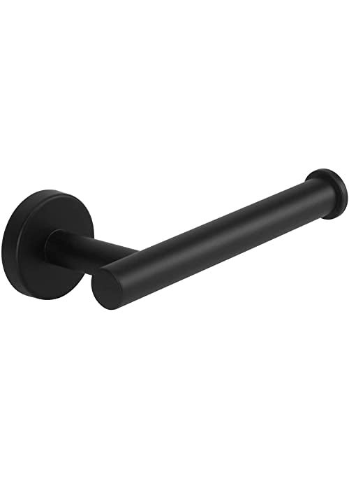 NearMoon NearMoon Bathroom Toilet Paper Holder Premium SUS304 Stainless Steel Rustproof Wall Mounted Toilet Roll Holder for Bathroom Kitchen Washroom 1 Pack Matte Black 