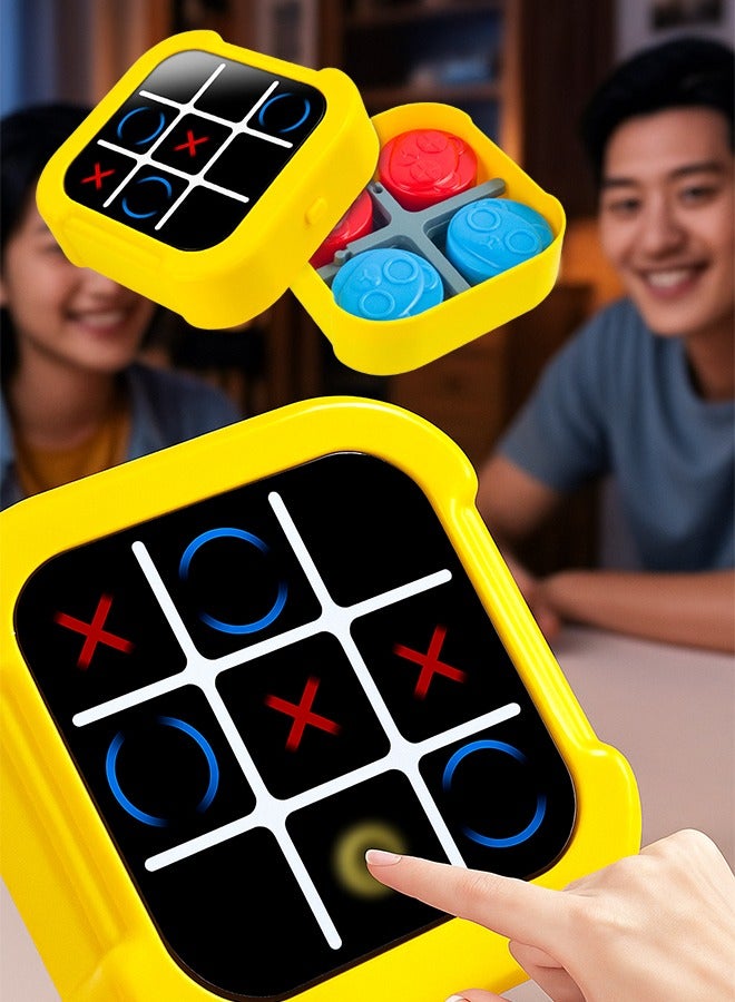 5-in-1 Tic Tac Toe Game with Touch Screen & Pieces, Children's chess Gobble Board Game Smart Electronic Toy for Kids and Adults, Family Interaction - Image 1