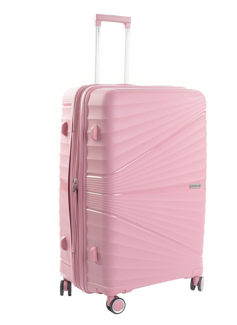 Crossland - CROSSLAND Unbreakable Medium Size Trolley Luggage With TSA Lock,4 Silent Move Spinners Wheels, Double Expandable Zipper - 24 Inch - Image 1