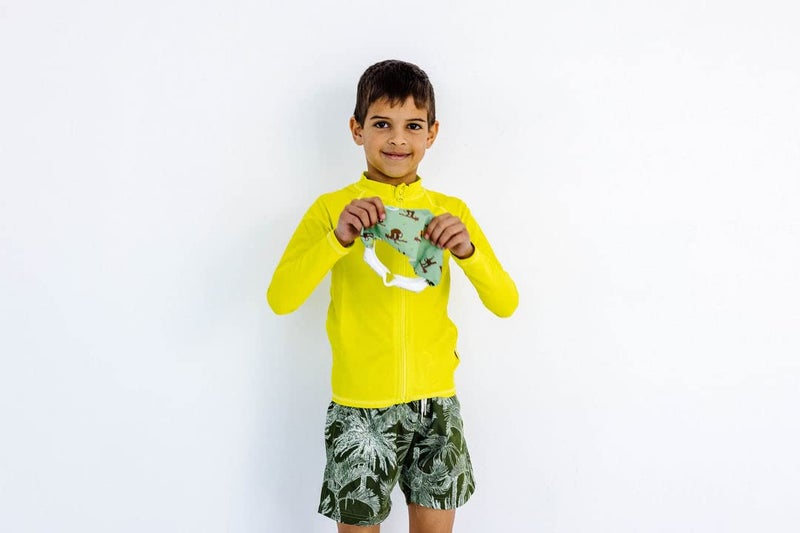 Splash Place KIDS SWIM GOGGLES with Fabric Strap - HANG LOOSE |Tangle-Free, Swimming Goggles for Kids, Comfy Fabric Strap Goggles - Image 3