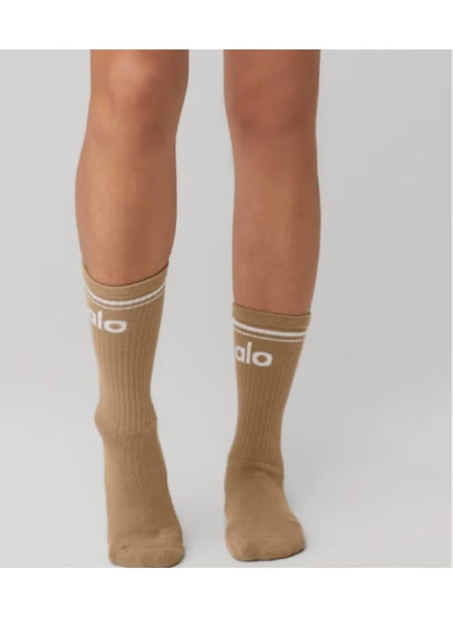 Alo Yoga Meia  Unisex Half-Crew Throwback Long tube - Image 2