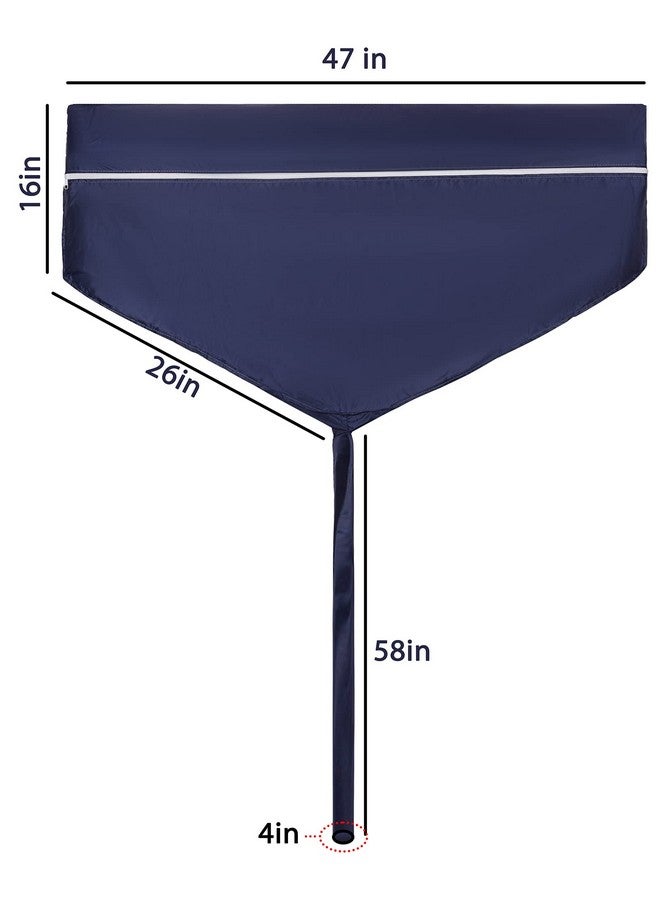 Classic Split Ac Service Wash Bag/Cover For Indoor Unit, Waterproof (1.5 Ton, Navy Blue) - Polyvinyl Chloride - Image 5