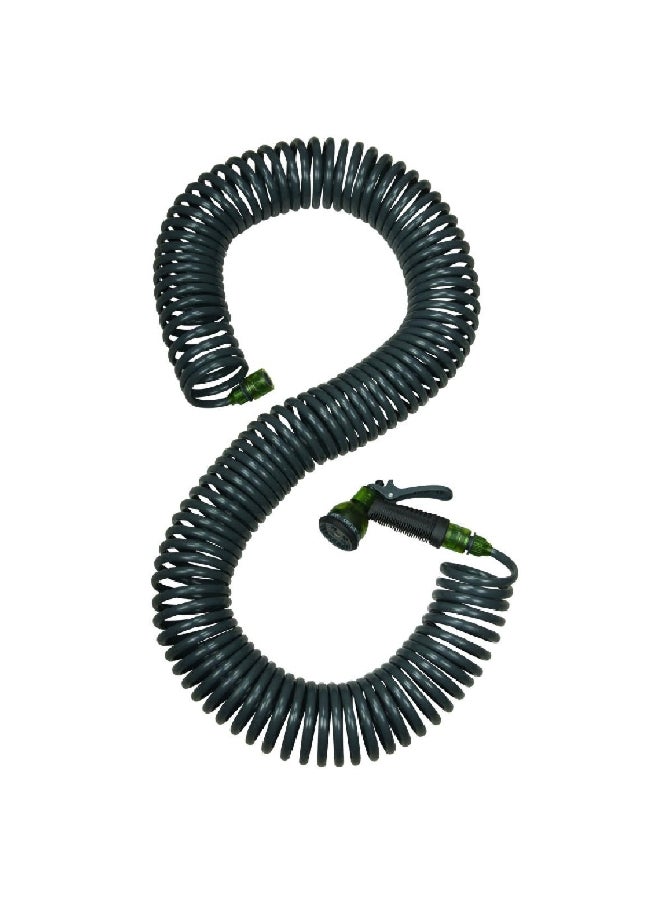DAYE Coiled Garden Hose with Spray Gun Dark Blue and Green 30 m DY5830 - Image 2