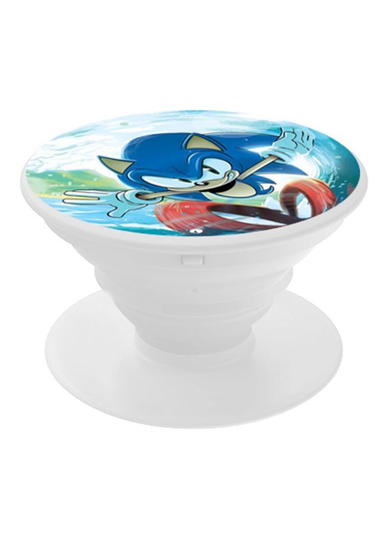 RKN Printed Pop Socket Phone Grip White/Blue/Red - Image 2