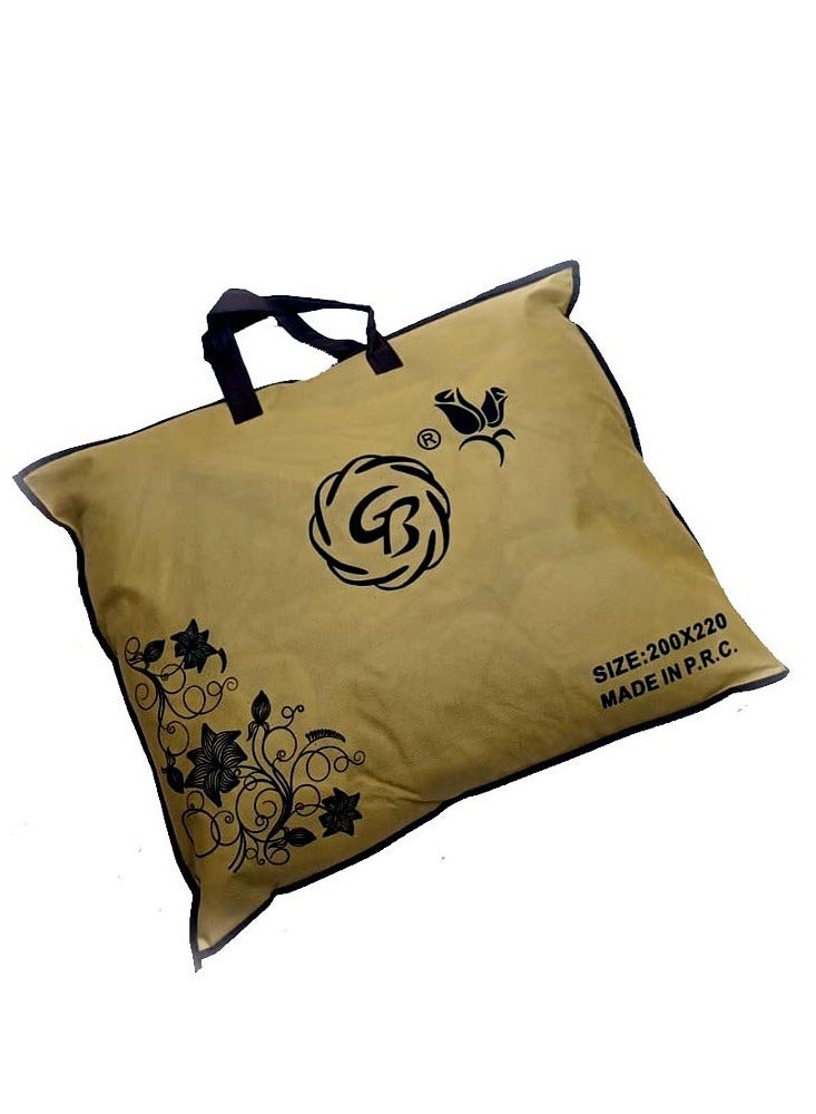 GB Embossed  Flannel Fleece Blanket Travel Blanket for Bed and Sofas Luxurious Warm and Comfortable Size 220*240 - Image 2