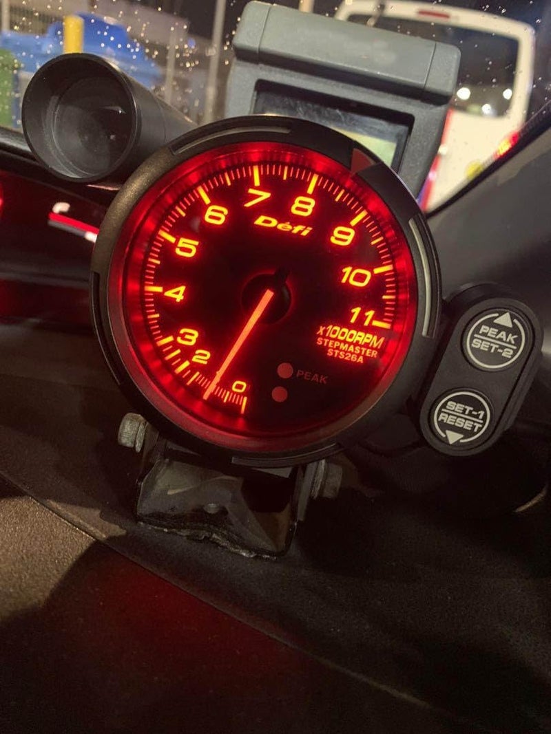 AUTO MT RPM Tachometer Defi Style Meter Racer Gauge with 7 Colour LED Light Digital Speedometer, - Image 2