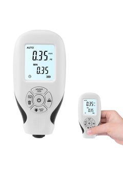 Sweet seven مقياس طلاء رقمي مع شاشة LCD - مقياس سمك طلاء السيارات لقياس دقيق لفيلم طلاء السيارة (0 ~ 2000um)  - Image 1