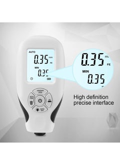 Sweet seven مقياس طلاء رقمي مع شاشة LCD - مقياس سمك طلاء السيارات لقياس دقيق لفيلم طلاء السيارة (0 ~ 2000um)  - Image 3
