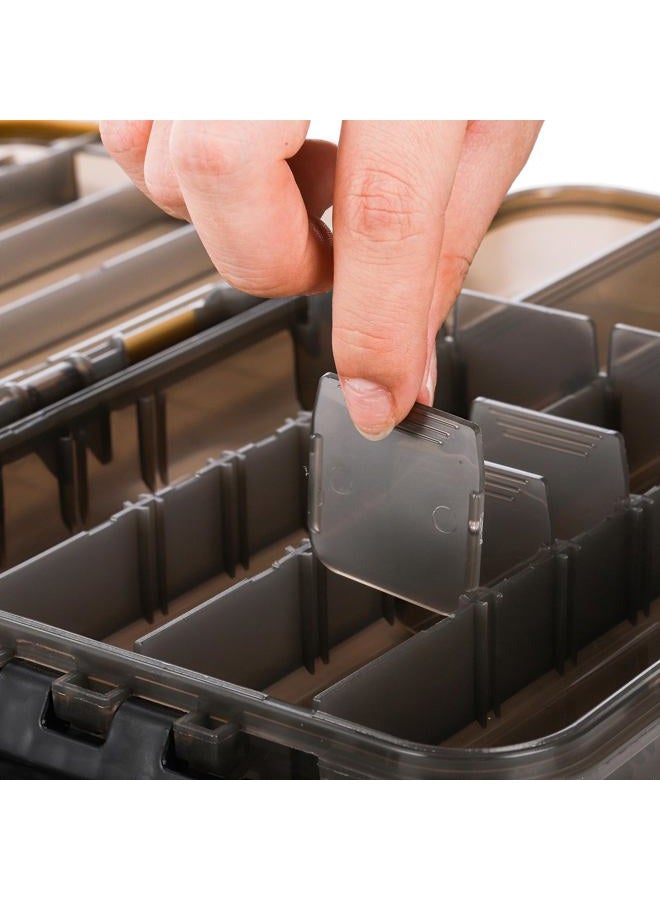 Noamus 3 Pack Fishing Tackle Boxes, 3600 3700 Tray Storage Box, Waterproof Plastic Container with Adjustable Divider, Tea-Colored Floating Snackle Lure Organizer for Saltwater Freshwater - Image 4