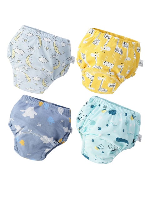 Baby Training Pants Washable 6-Layer Gauze Diaper Pocket Study Pants Baby Cloth Diapers Breathable Diaper Pants