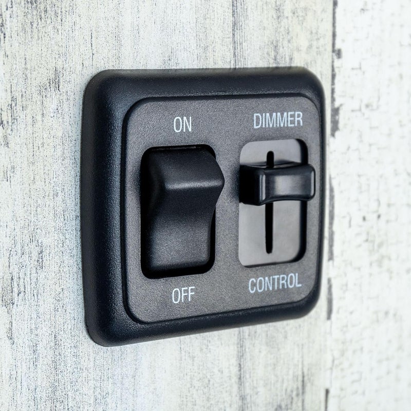RecPro RV Dimmer Switch | 12V DC | High Side Dimmer Light Switch | Compatible with LED Lights | Made in America (Black) - Image 2