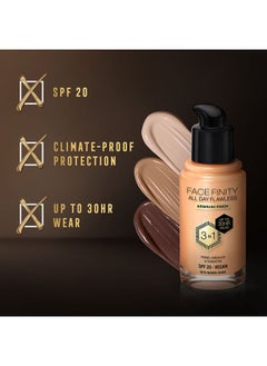 Max Factor Facefinity All Day Flawless Foundation - W70 Warm Sand  - Image 4