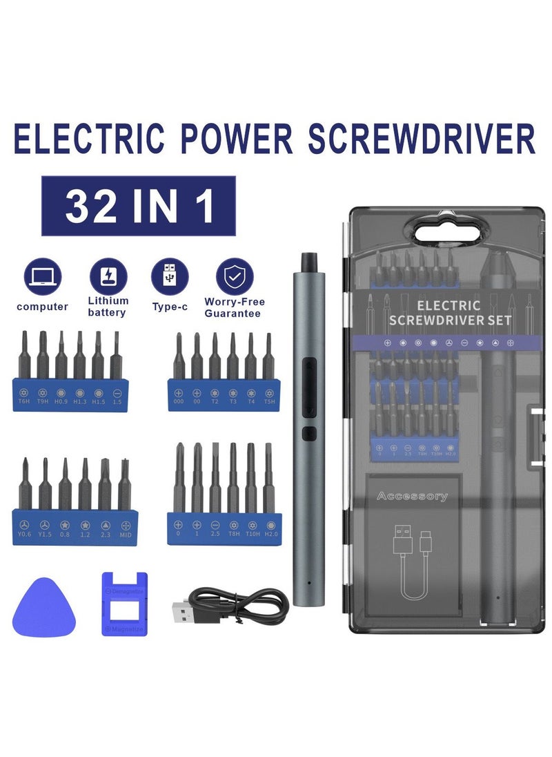 ATOUR Electric Screwdriver Set 32 in 1 with S2 Bits and Type-C Charging, Portable Design for Phones, Laptops, Cameras  - Image 4