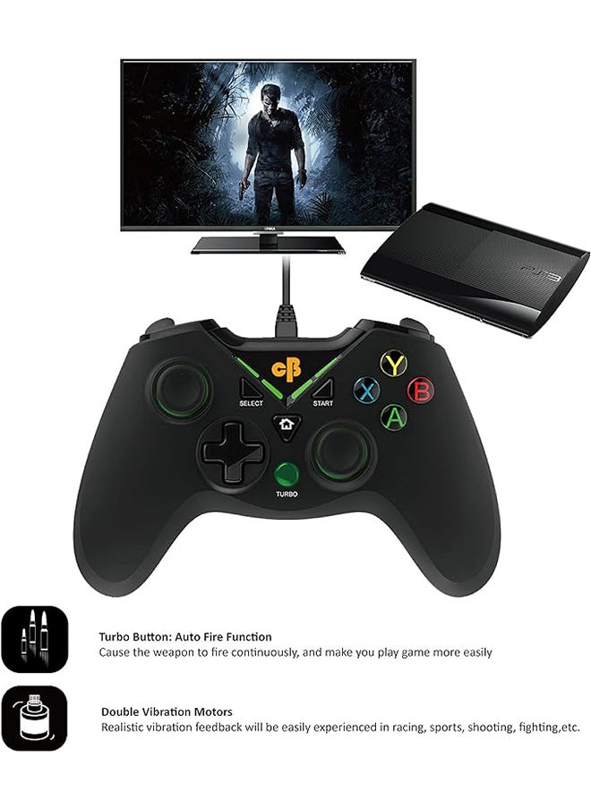 Cosmic Byte - C1070T Interstellar | Touchpad Wireless Gamepad | For PC/PS3 Supports | Windows XP/7/8/10 | Rubberized Texture | Video Game Controller | Enhanced Grip | Double Triggers - Image 1