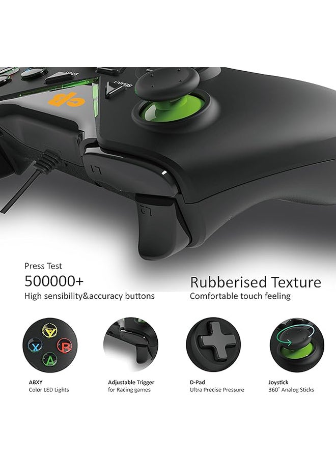 Cosmic Byte - C1070T Interstellar | Touchpad Wireless Gamepad | For PC/PS3 Supports | Windows XP/7/8/10 | Rubberized Texture | Video Game Controller | Enhanced Grip | Double Triggers - Image 1