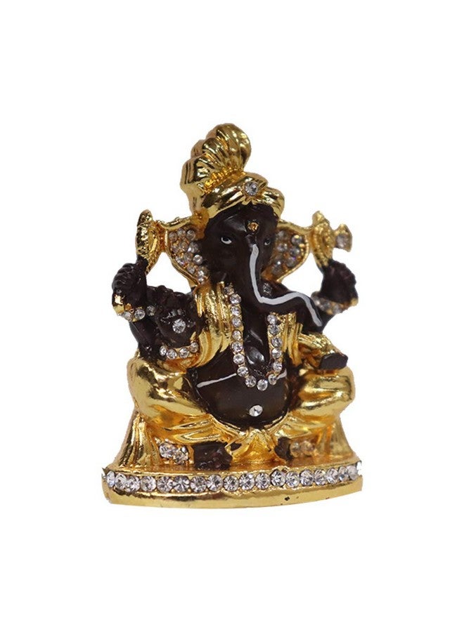 Fabzone Brass Lord Ganesha Idol God Ganpati/Ganesh Handicraft Statue Showpiece Fegurine - Religious Murti Pooja Gift Item Home (6.00 cm) - Image 2