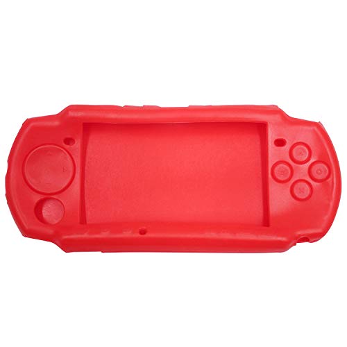 OSTENT Soft Protector Silicon Travel Carry Case Skin Cover Pouch Sleeve for Sony PSP 2000/3000 Color Red - Image 1