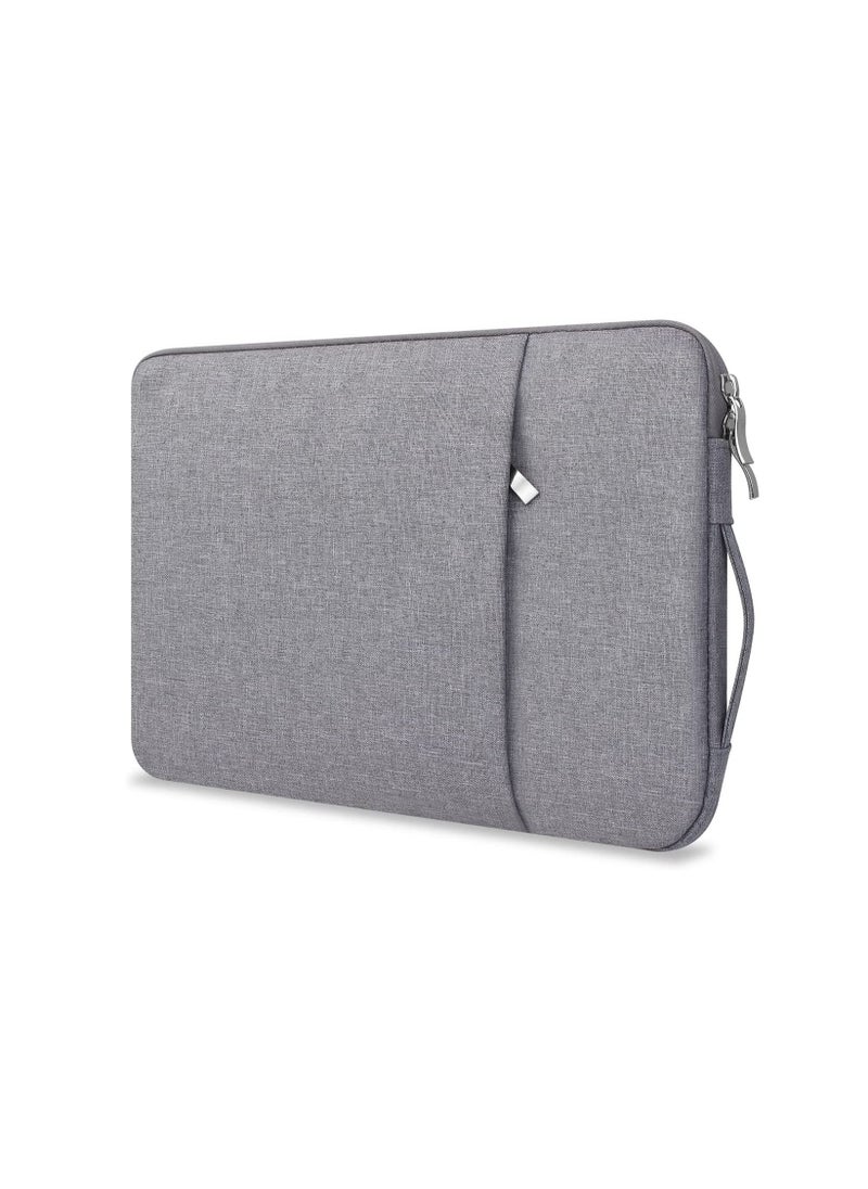 Tablet Case Sleeve for 13 inch Microsoft Surface Pro 11/10/9/8/X/7+/7/6/5/4/3/2/1, Microsoft Surface Laptop Go 2/1, MacBook Air 11, MacBook 12, Waterproof Tablet Cover Bag with Handle,Grey  - Image 2