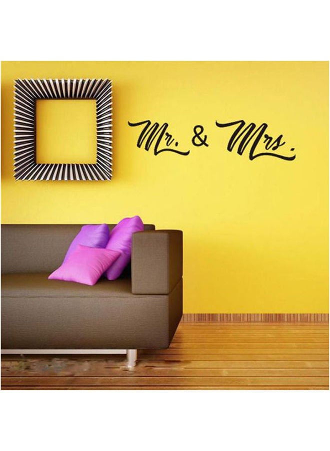 Y&D valentine'day lover word Living Room Wall Stickers Sofa background wall papers Black 12X60cm - Image 1