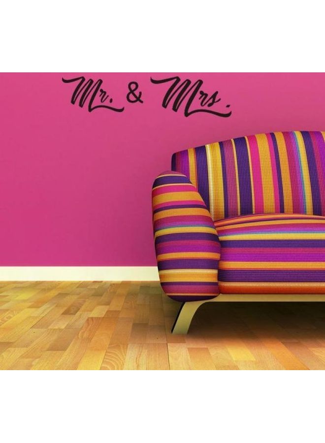 Y&D valentine'day lover word Living Room Wall Stickers Sofa background wall papers Black 12X60cm - Image 2