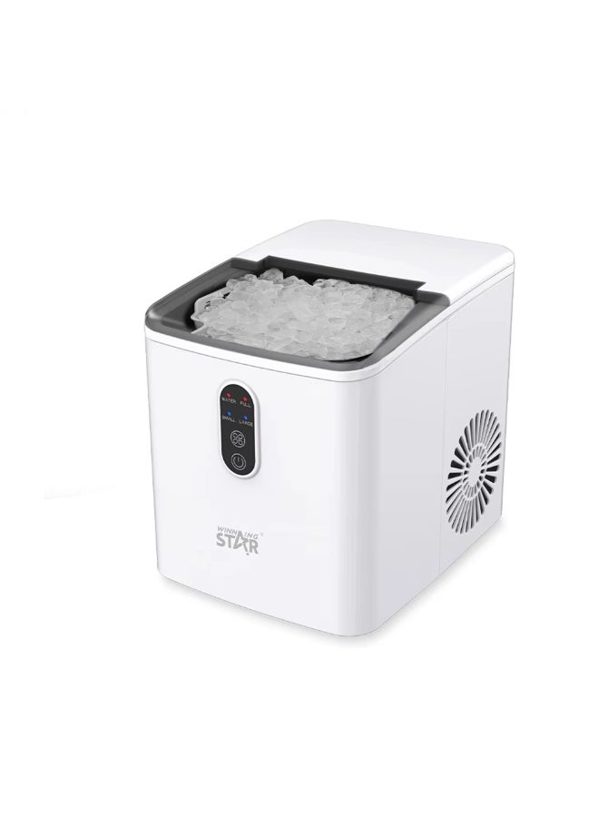 Winning Star WINNING STAR ST-9501 Countertop Ice Maker – Portable Nugget Ice Machine with 9 Ice Cubes in 6 Mins, 12KG/24H Output, Self-Cleaning, Low Noise & Adjustable Size – for Home, Camping & Outdoor Use  - Image 1