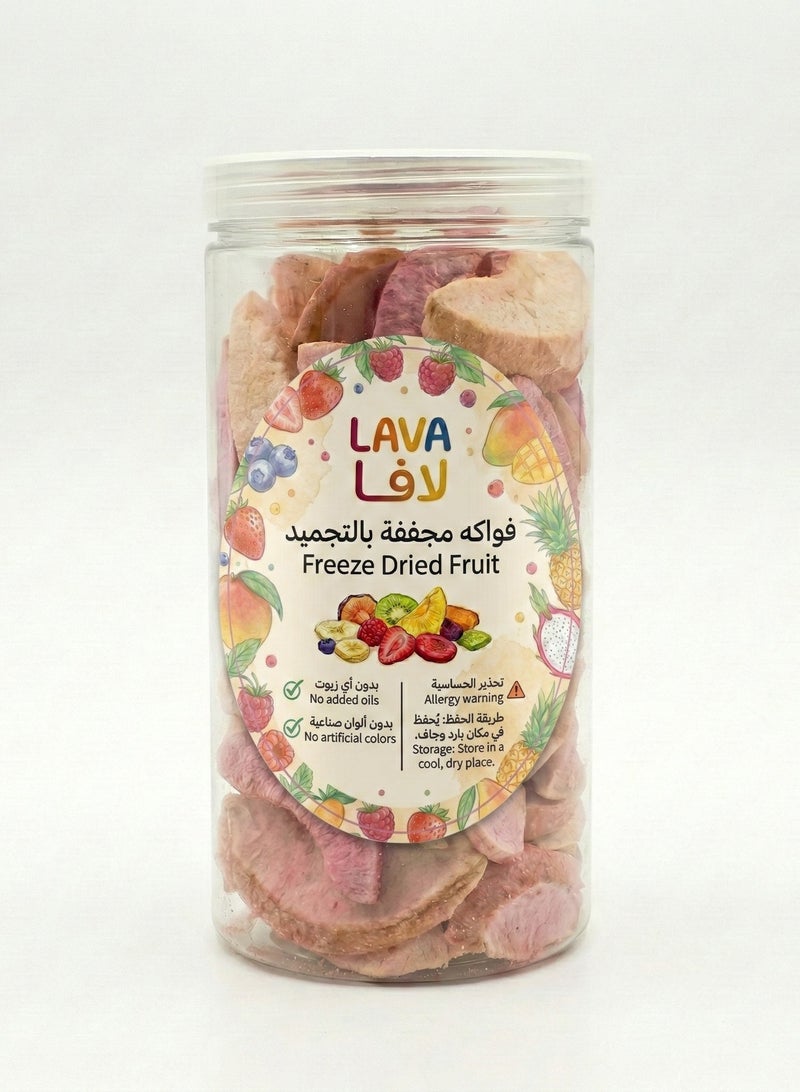 LAVA ROASTERY COMPANY L.L.C Freeze Dried Fruit Peach 100g – Sweet Natural Fruit Snack, No Added Sugar - Image 1