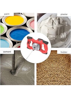 erorex 2 Electric Cement Mixer Stirrer 6 Speed Handheld Concrete Mixer For Mortars Paint Mud Grout 800Rpm Eu Plug  - Image 5