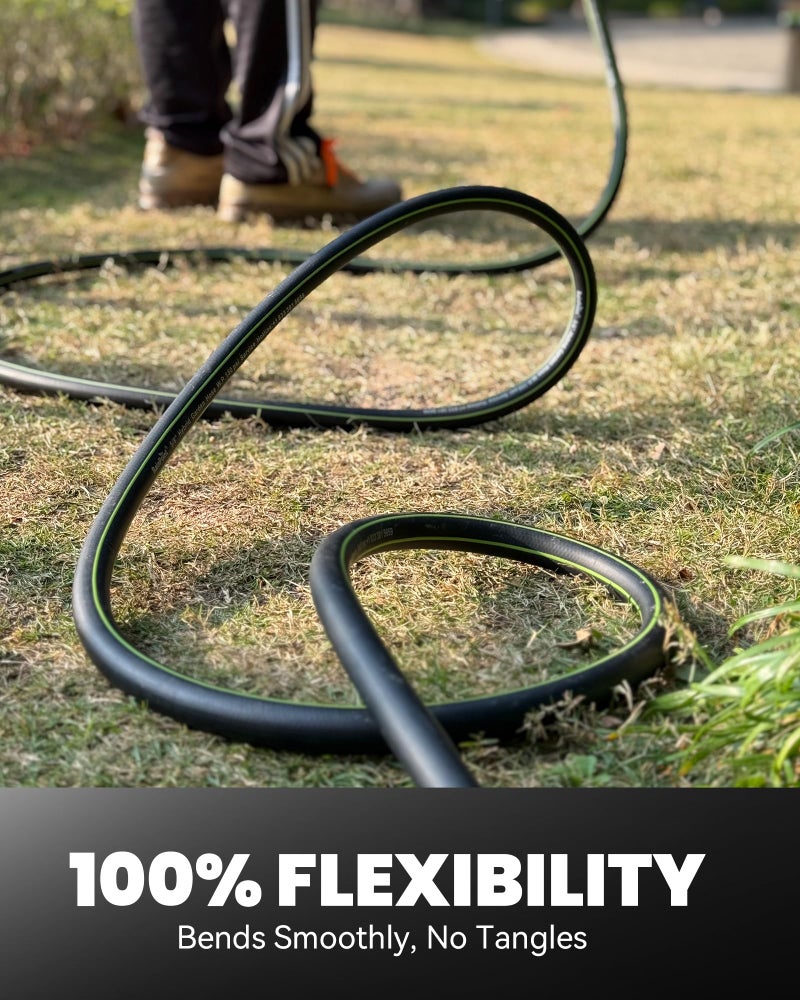 RAINPOINT Garden Hose 50ft x 5/8", Water Hose Heavy Duty, Flexible, Lightweight Durable Hybrid Hose with Swivel Handle for Yard, Car Wash, Pets, No Kink, Male to Female Fittings - Image 4
