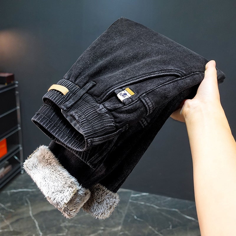Unisex Classic Denim Jeans Loose Fit Daily Outdoor Wear - Image 2