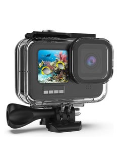 لينلي حقيبة غوص مقاومة للماء لكاميرا GoPro HERO 9/10/11/12 باللون الأسود، حماية تحت الماء حتى عمق 60 مترًا/196 قدمًا مع ملحقات حامل التثبيت لكاميرا HERO 12/11/10/9  - Image 1