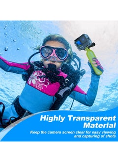 لينلي حقيبة غوص مقاومة للماء لكاميرا GoPro HERO 9/10/11/12 باللون الأسود، حماية تحت الماء حتى عمق 60 مترًا/196 قدمًا مع ملحقات حامل التثبيت لكاميرا HERO 12/11/10/9  - Image 4