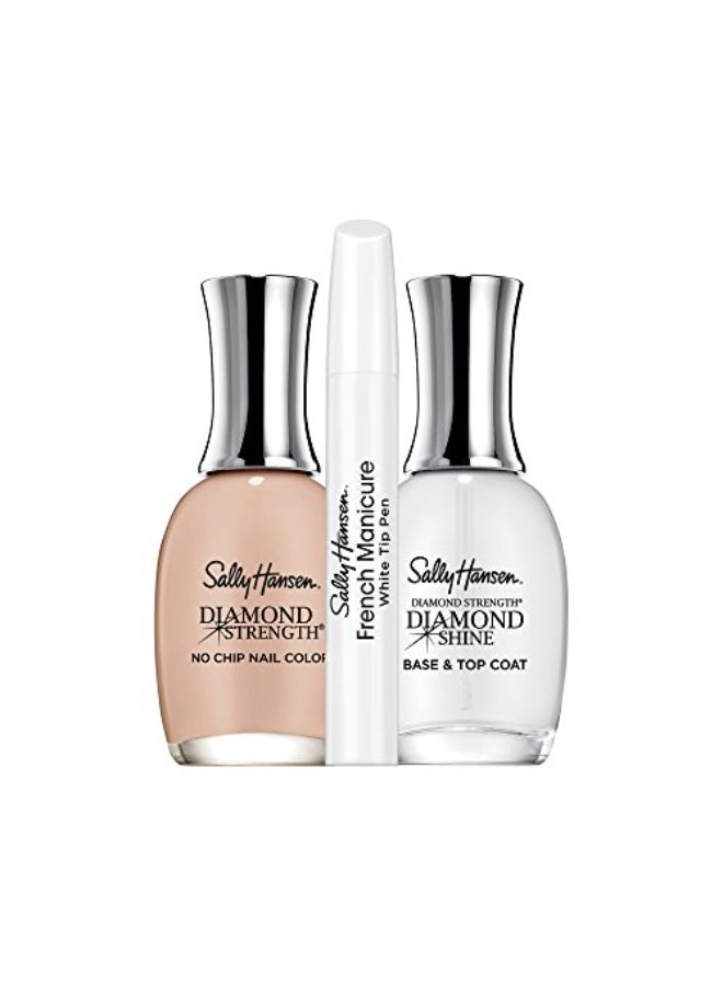 Sally Hansen سالي هانسن إنستا دري مضاد للتشقق - طبقة علوية سريعة الجفاف طويلة الأمد، لمسة نهائية لامعة خالية من الخطوط، طلاء أظافر شفاف - Image 1