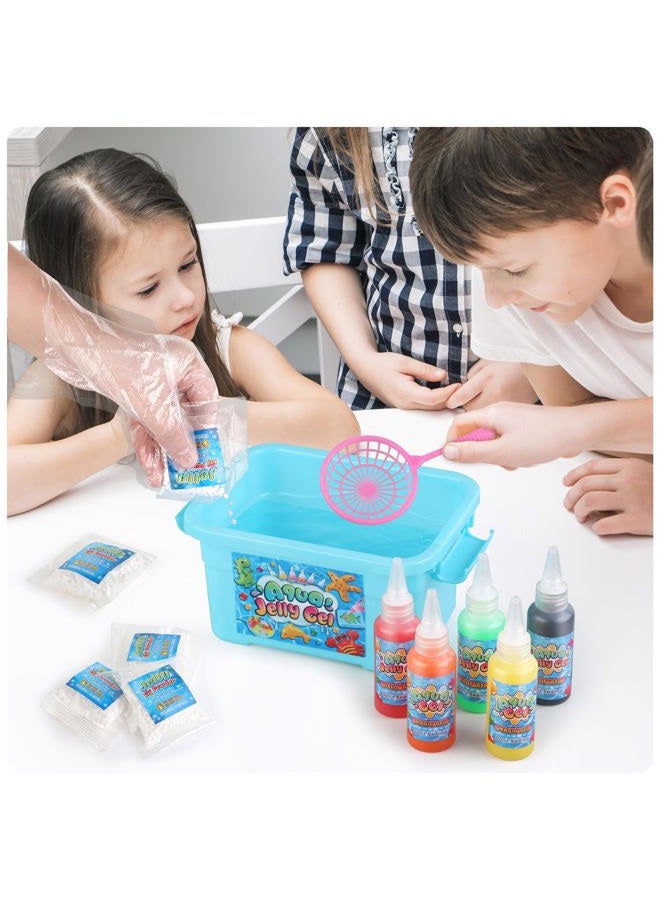 wookidel Magic Water Gel Elf Powder Refill, Aqua Fairy Water Gel Kit Refill with 6PCS Elf Powder and 6 PCS Magic Gels, Aqua Jelly Gels Kit for Christmas,Birthday, Gift for Girls 6 7 8 9 10 Year Old - Image 5