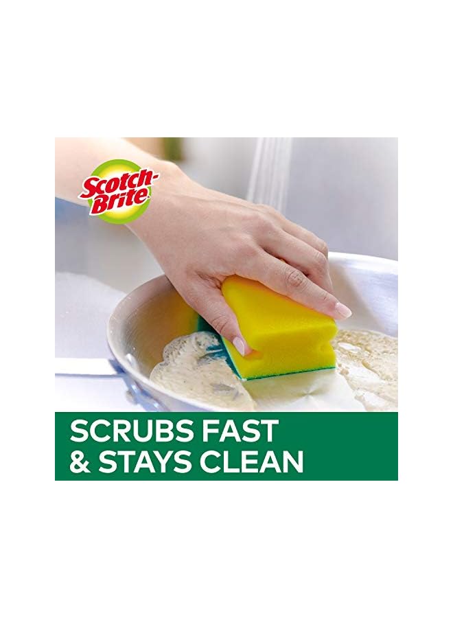 PROMASS Brite Fresh, Heavy Duty Nail Saver Scrub Sponge, Scrub Dot, For Washing Dishes and Kitchen Use, 2 units/pack - Image 4