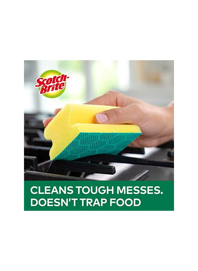 PROMASS Brite Fresh, Heavy Duty Nail Saver Scrub Sponge, Scrub Dot, For Washing Dishes and Kitchen Use, 2 units/pack - Image 3